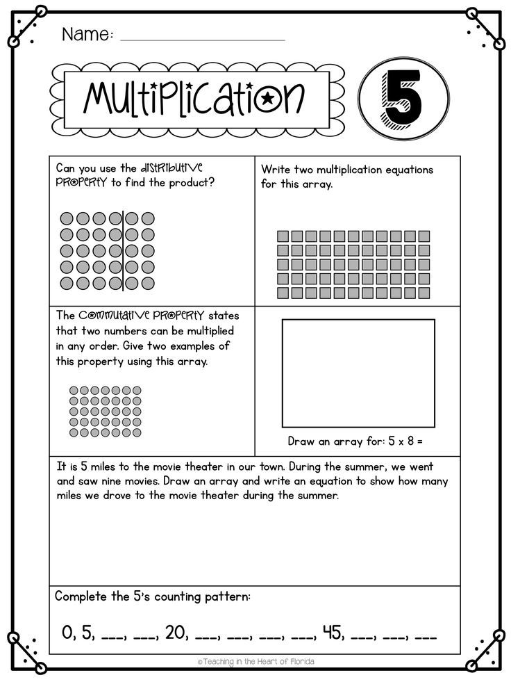 30 3Rd Grade Multiplication Worksheets Free