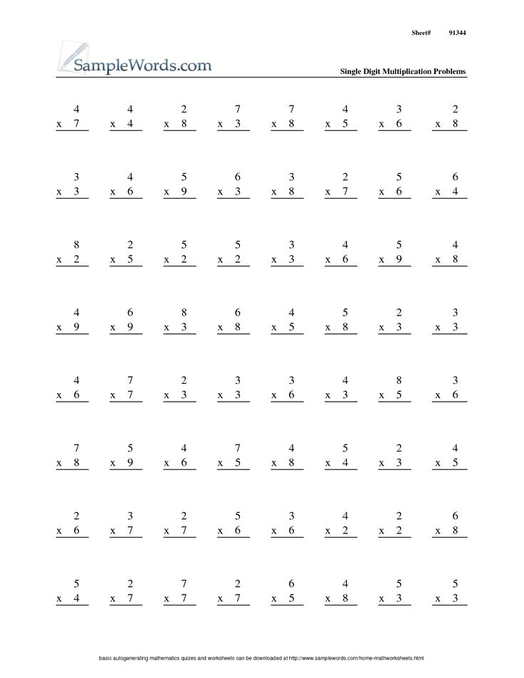 30 3Rd Grade Multiplication Worksheets Fun