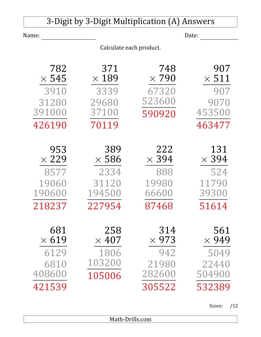 30 Two Digit Multiplication Without Carry