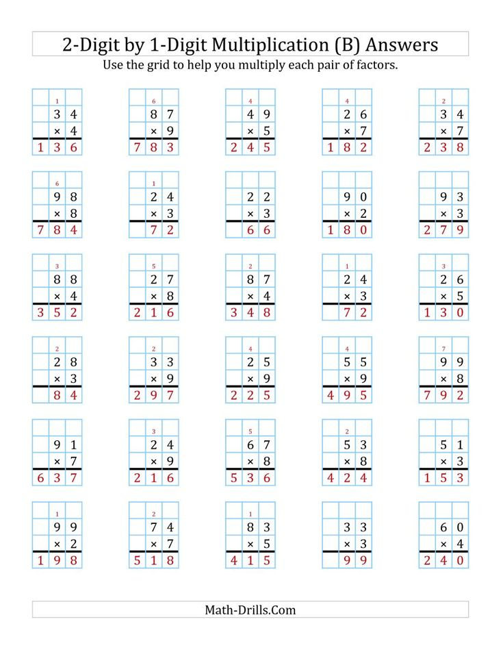 30 Two Digit Multiplication Without Carry