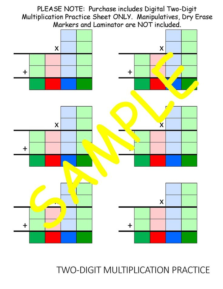 30 Two Digit Multiplication Without Carry