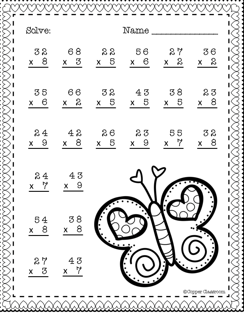 30 Two Digit Multiplication Without Regrouping