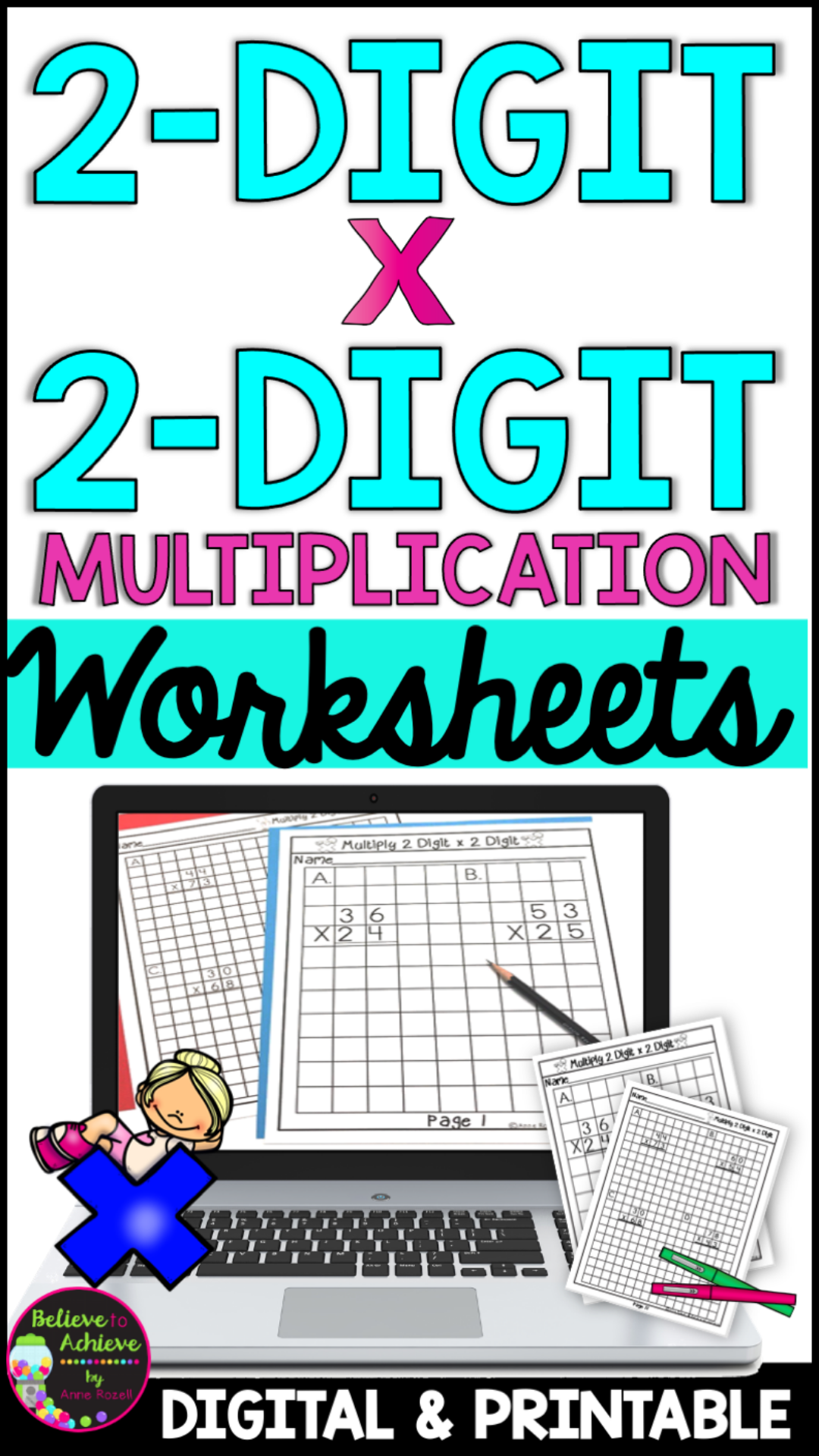 30 Two Digit Multiplication Without Regrouping